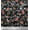 Black, variant on Soimoi Cotton Duck Fabric Leaves & Poppy Anemone Flower Panel Print Fabric by Yard 42 Inch Wide
