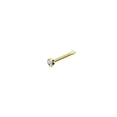 thumbnail image 1 of 14k Gold Nose Stud with 2mm Press Fit Bezel Set Clear CZ Jewel, 1 of 1