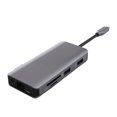 thumbnail image 1 of Concentrador tipo C 9 en 1 con puertos RJ-45 VGA compatibles, adaptador USB C, 2 puertos USB 2.0 y 1 puerto USB C PD de 100 W, audio auxiliar de 3,5 mm., 1 of 6
