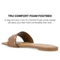 thumbnail image 4 of Journee Collection Womens Treena Tru Comfort Foam Slip On Slide Flat Sandals, 4 of 6