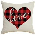 thumbnail image 2 of 4 fundas de cojín decorativas Love de 45 x 45 cm, diseño romántico de San Valentín, para cama, 2 of 5