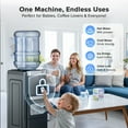 thumbnail image 4 of LHRIVER 2-5 Gallon Water Dispenser & 6-Min Ice Maker, 3-in-1 Hot/Cold/Ice, Child Lock & Energy-efficient, for Home/Office, Black, 4 of 8