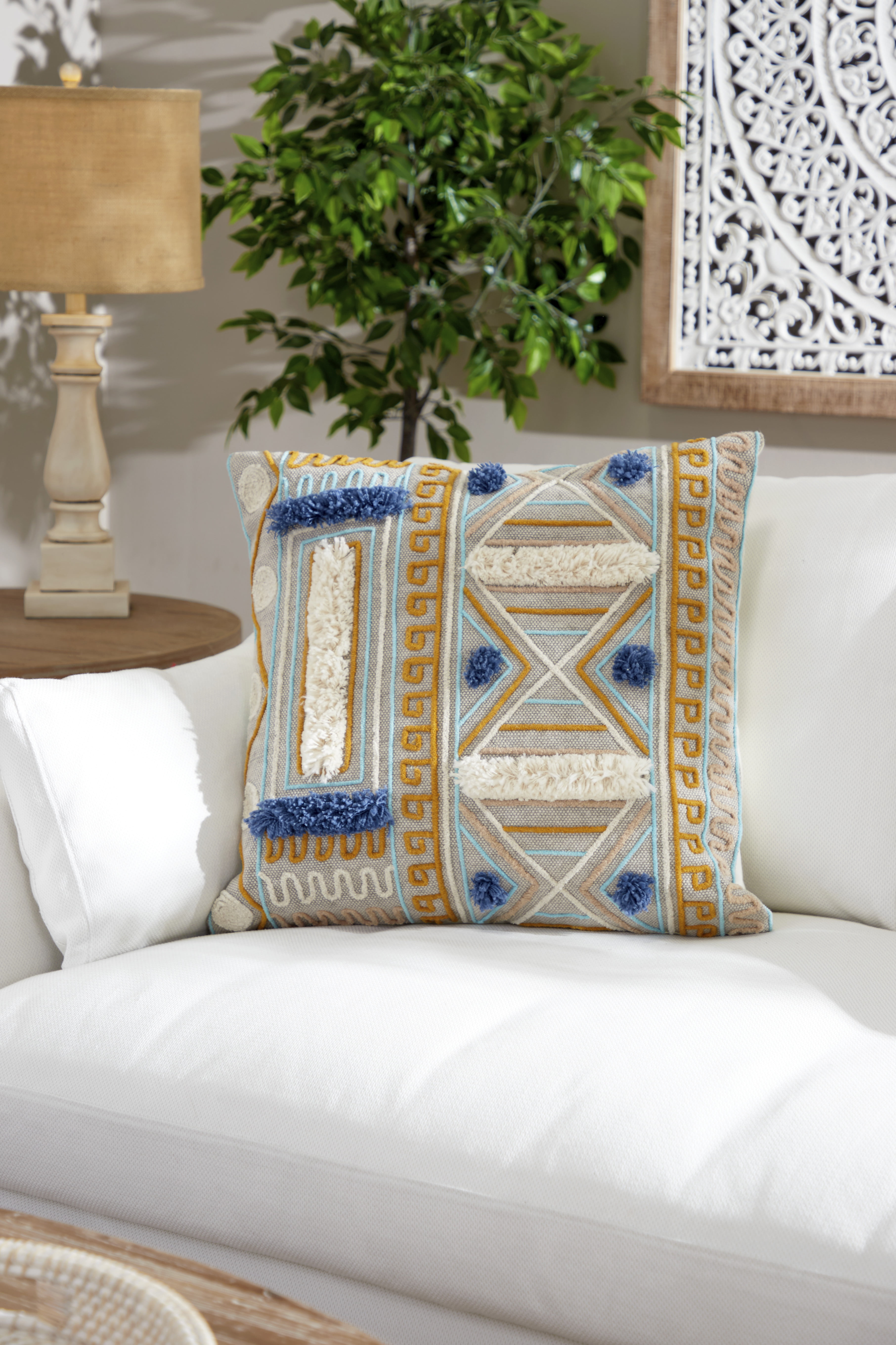 Large Boho Decorative Pillows