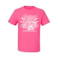 thumbnail image 2 of Wild Bobby, Greaser Outlaw Hot Rod Gambling Mechanic Pop Culture Men's Graphic T-Shirt, Neon Pink, 5XL, 2 of 3