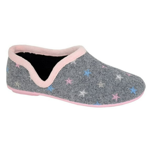 Sleepers Womens Aria Star Motif Knitted Slippers