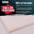 thumbnail image 2 of U.S. Art Supply 7-Ounce Unprimed 24" Wide x 2 Yards (6 Feet) Long Unstretched Canvas Roll - 100% Cotton, Woven, Acid-Free - Oil & Acrylic Painting, Murals, Backdrop - Cut To Stretcher Bar Frame Size, 2 of 6
