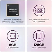 Lenovo Idea Tab ZAFR0928US 11 WQXGA 128GB Wi-Fi Tablet, MediaTek Dimensity 6300 2.4GHz, 8GB RAM, Android 15, Luna Gray