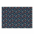 thumbnail image 1 of Cars Cutting Board, Vintage Racing Cars on Blue Stripes with Checkered Flags Automobile Sports, Decorative Tempered Glass Cutting and Serving Board, Small Size, Navy Blue Red Black, by Ambesonne, 1 of 1