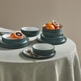 thumbnail image 4 of Christian Siriano Laro 12-Piece Dinnerware Set Stoneware, Green, 4 of 6