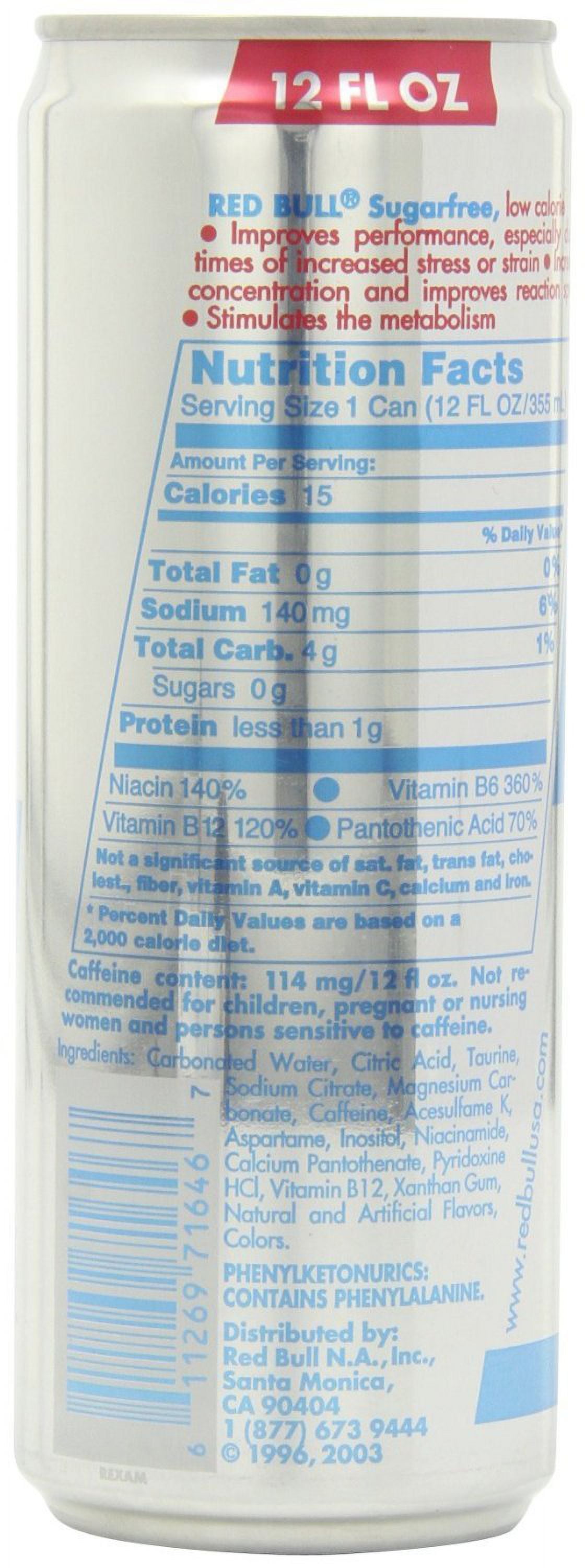 Red Bull Energy Drink - SugarFree - 12fl.oz. (Pack of 16)