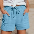 thumbnail image 2 of Women's Pants Fashion Shorts For Women Casual High Waist Straight Leg Sports Casual Loose Shorts, 2 of 7