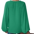 thumbnail image 5 of Askfv Womens Casual Shirts Pullover Tops Oversized V Neck Balloon Sleeve Loose Sweatshirts Blouses, 5 of 5