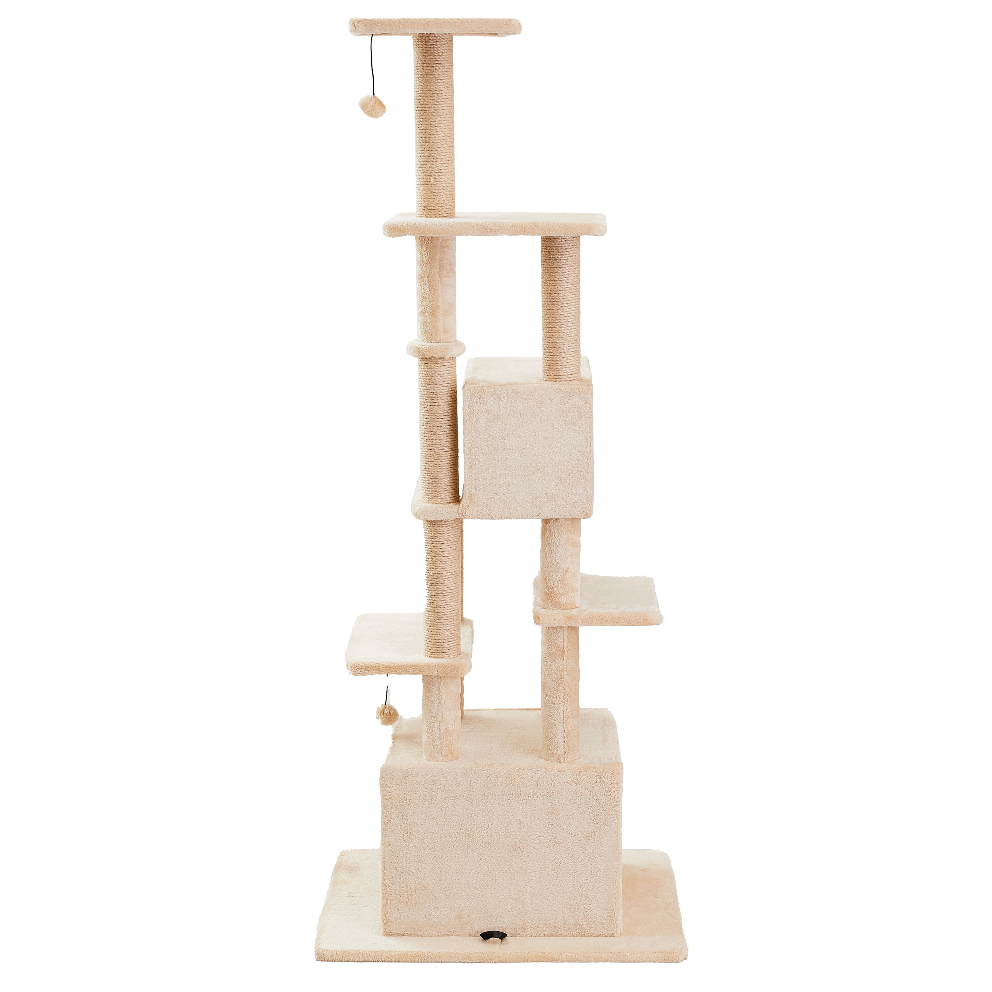 Two by Two Augusta - Beige Scratching Post Cat Furniture - 72 in. Tall