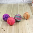 thumbnail image 4 of Flmtop Cat Pet Sisal Rope Weave Ball Teaser Play Chewing Rattle Scratch Catch Toy, 4 of 7