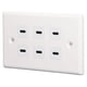 thumbnail image 4 of Toma de corriente USB tipo C de 6 puertos, toma de corriente USB de pared de amplia aplicabilidad, enchufe de salida USB para oficina comercial, 4 of 12
