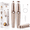 Champagne gold, variant on Facial Hair Removal for Women, Portable Electric Eyebrow Razor with 2 Replacement Heads, Mini Hair Remover Device for Face Upper Lip Chin