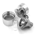 thumbnail image 2 of Powder Spice Grinder Hand Mill Funnel -  Kitchen Spice Grinder【Superfine Grinding】Pepper Grinder Set, Silver 2.2 inch, 2 of 3