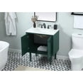 thumbnail image 5 of Elegant Decor Cyrus 30" Aluminum MDF Single Bathroom Vanity in Green, 5 of 5