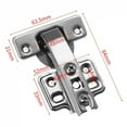 thumbnail image 6 of 2pcs 90 Degree Buffer Hinge Kitchen Cabinet Hydraulic Hinge Folding Door Large Angle Buffer Hinge Furniture Door Hardware, 6 of 8