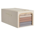 thumbnail image 1 of Caja de almacenamiento de ropa, bolsa de almacenamiento de ropa 50L L Bolsa de almacenamiento de ropa Contenedor de almacenamiento de ropa con marco de metal Probado y confiable, 1 of 8
