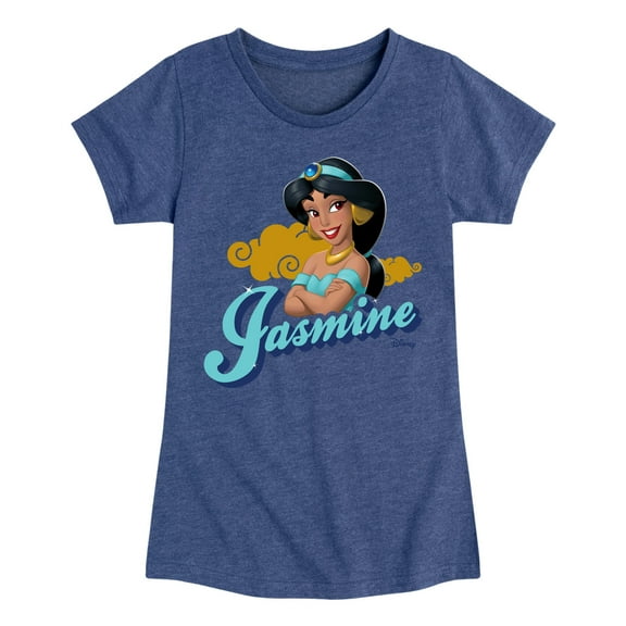 Disney Princess - Jasmine Headshot - Girls Fitted Short Sleeve T-Shirt