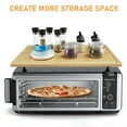 thumbnail image 3 of Twister.CK Bamboo Cutting Board Stovetop Cover, 30"x20" Extra Large Noodle Board with 4 Removable Feet, Juice Groove, Stove Top Covers for Electric Stove, Gas Burners, Counter Space, 3 of 7