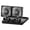 2 fan-Black, variant on USB/Solar Powered Effective Airflows Fan Ventilator Air Circulation Eliminates Odors Cooling and Heat Dissipation