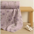 thumbnail image 4 of Soimoi Pink Cotton Voile Fabric Grass & Wildflower Floral Printed Craft Fabric by the Yard 56 Inch Wide, 4 of 7