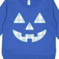 thumbnail image 3 of Inktastic Plaid Pumpkin Face Halloween Checkered Print Toddler Sweatshirt, 3 of 4