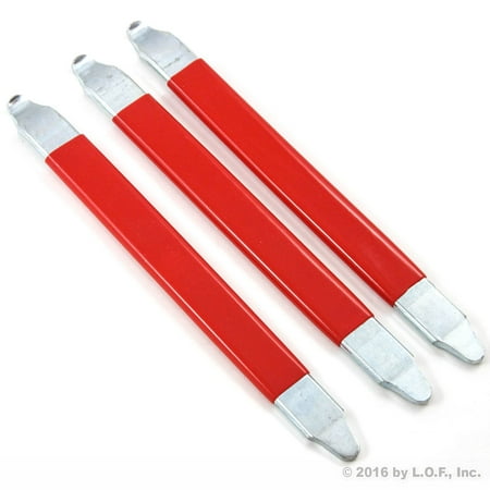 Steel Bike Tire - Three Pack Motorcycle Bicycle Scooter Dirt Bike Tire Spoon Iron Changing Tool 8 1/2
