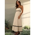 thumbnail image 2 of Women'S 2025 Summer Flowy Maxi Dress Casual Sleeveless Spaghetti Strap Ruffle Beach Long Dresses  M, 2 of 4