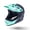 Dash Matte Seafoam/Gray, variant on Kali Protectives Zoka Stripe Full-Face Helmet - Matte Black/Bronze Large
