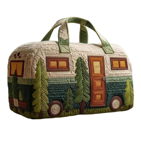 Patchwork Print Travel Weekender Bag Large Capacity Shoulder Duffel Tote for Women Weekend Getaway