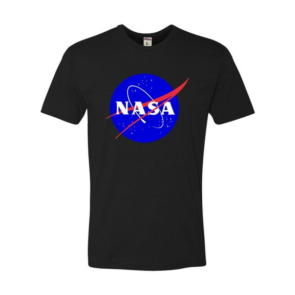 Adult Blue NASA Logo Deluxe T-Shirt