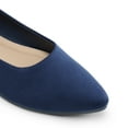 thumbnail image 3 of Women Ballet Flats Pointed Toe Slip On Dress Shoes Comfortable Suede Business Casual Shoes for Work Office Travel, 3 of 6