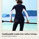 thumbnail image 5 of Abbraccia Rash guard mujer, manga larga, protección solar, surf, 5 of 6