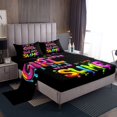 thumbnail image 1 of Erosebridal Colorful Splash Sheet Set Queen, Graffiti Bedding Sets Queen Size, Teens Childs, 1 of 7