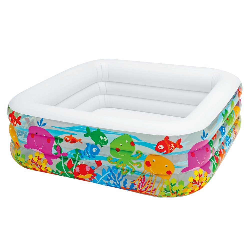 black and white kiddie pool