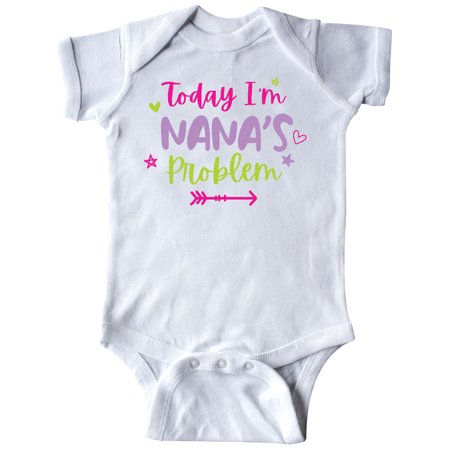 

Inktastic Child Funny Today Im Nanas Problem Gift Baby Girl Bodysuit