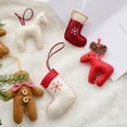 thumbnail image 5 of Christmas Tree Snowflake Gift Decoration Pendant Wool Felt Gingerbread Handmade DIY Accessories Christmas New Year Decoration, 5 of 5