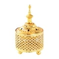 thumbnail image 3 of Islamic Charcoal Incense Burner Design Gold burne chinese insense Censer Candle Holder Style 2, 3 of 8