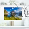 thumbnail image 1 of Crystal Clear Mountain Lake in Alps - Landscape Canvas Art Print, 1 of 3