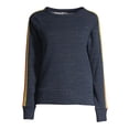 thumbnail image 6 of Athletic Works Women's Athleisure 5-Stripe Crewneck Sweatshirt - Yellow/Orange/Red/Blue/Navy, 6 of 6