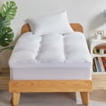 thumbnail image 2 of Cubrecolchón SLEEP ZONE, tamaño doble, extra grueso, blanco, 2 of 8