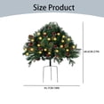 thumbnail image 2 of Faux Holiday Planter Filler - Christmas Holiday Planter Decorations - LED Holiday Planter Greenery Outdoor Holiday Planter With Lights Prelit Decor - Planting Christmas Trees in the Courtyard, 2 of 8