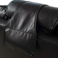 thumbnail image 4 of Contoured Recliner Head & Neck Pillow | Black Bonded Leather, 4 of 6