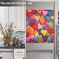 thumbnail image 4 of Valentine's Day Heart Dishwasher Magnet Cover Magnetic Dish Washer Front Door Cover Panel Decal Trimmable Magnet Sticker for Kitchen Appliance 20 x 26 Inch Home Decor, 4 of 5