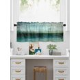 thumbnail image 5 of Valances for Windows Abstract Street Art Rod Pocket Cafe Window Treatments Valance Curtains for Kitchen Bathroom Laundry Basement Windows 60"x18", 5 of 9
