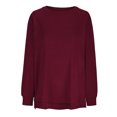 thumbnail image 3 of Ichuanyi liquidación de moda femenina camiseta suelta manga de mangas largas blusa redonda tops casuales sudaderas ICHUANYI WER202308243271, 3 of 5