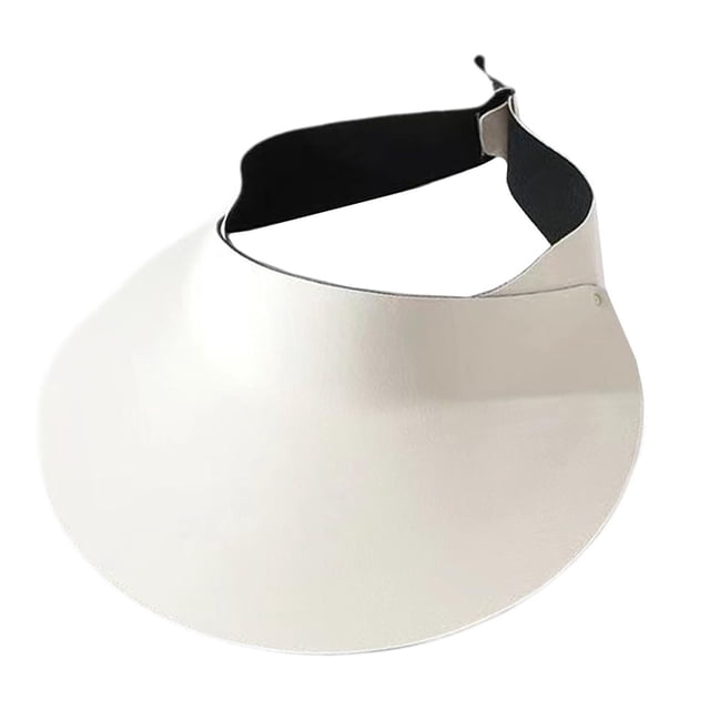 Sombrero con visera para el sol, cola de caballo, ala grande ajustable para piscina, pesca y jardinería. Blanco